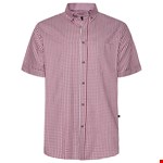 Kam S/S Classic Gingham Check Shirt - red